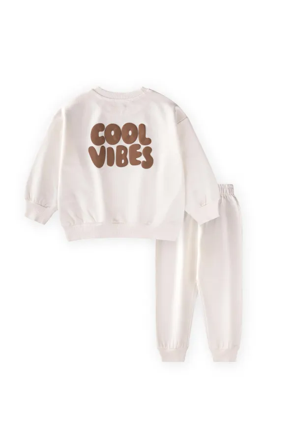 Cool Vibes Printed Set, Ages 2-7, Ecru