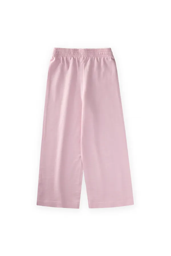 Wide-Leg Trousers, Ages 4-12, Powder Pink