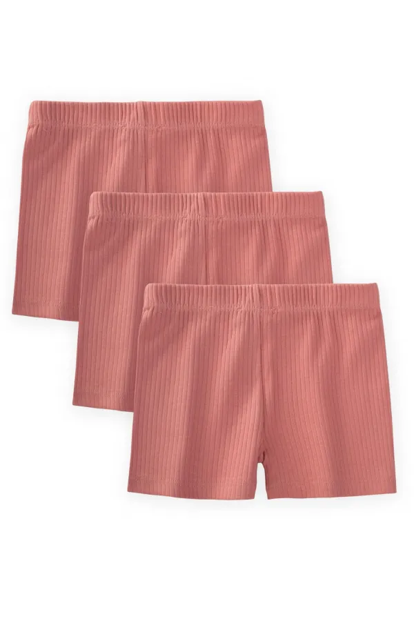 Shorts basiques 2-9 ans corail