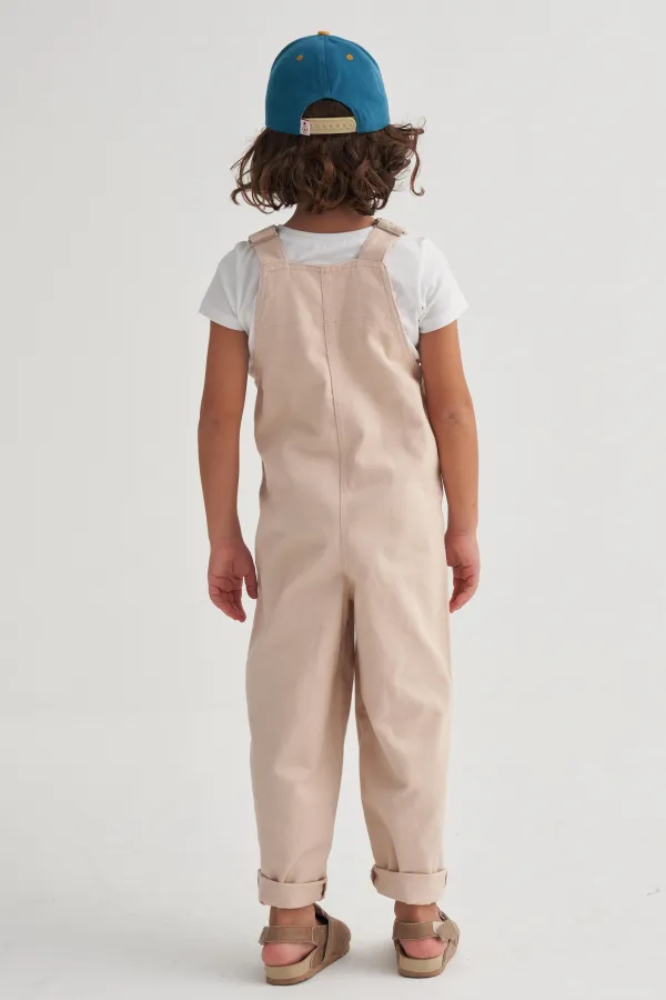 Gabardin Salopet 2-7 Yaş Bej