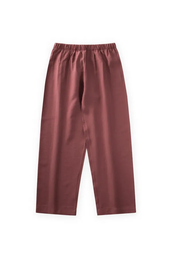 Seasonal Modal Trousers 8-12 Years Old Burgundy