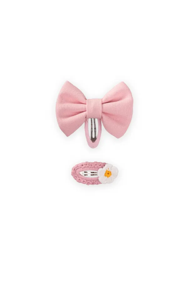 Kurdele Ve Örmeli Toka Pembe