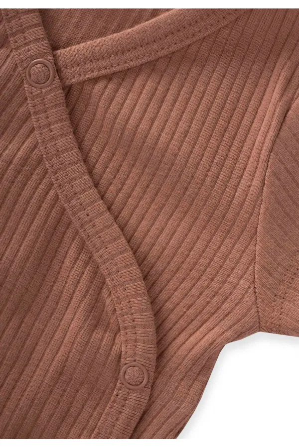 Double Breasted Corduroy Bodysuit 0-6 Months Brown