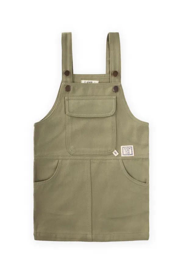 Gabardin Jile 2-7 Yaş Olive