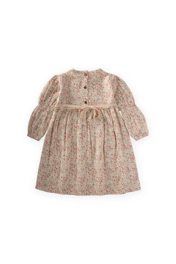 Elbise 4-12 Yaş Ekru