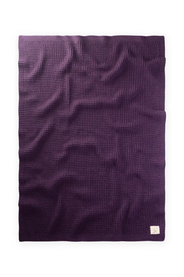 Selanik Knitted Blanket 80X100 (+/- 5 Cm) Purple