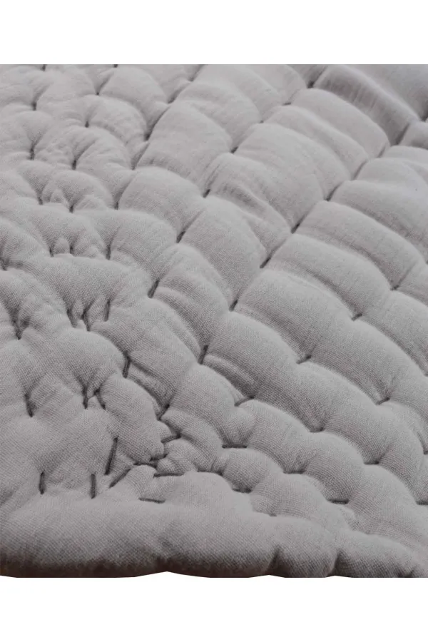 Muslin Sheet Baby Play Mat (Washed) Grey