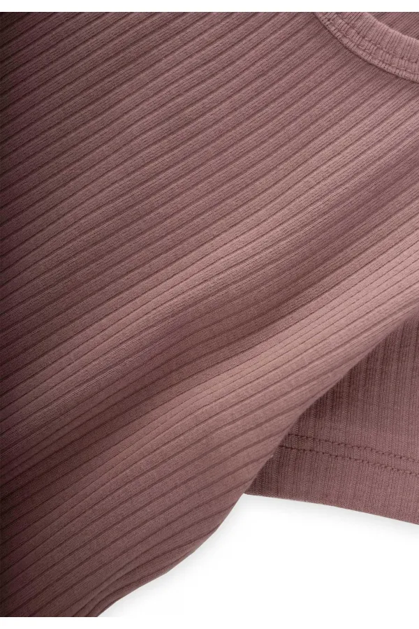 Basic Ribbed T-Shirt 1-5 Years Copper