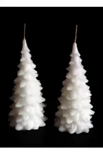 White Pine Tree Candle White Scented Candle