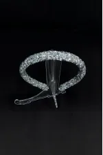 Silver Crown with Gemstones – Handmade, Custom Designed Hair Accessory