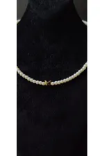 Pearl-studded Heart Detail Choker Necklace