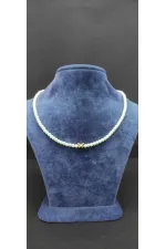 İnci Dizilimli Kelebek Detaylı Choker Kolye