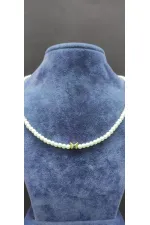 İnci Dizilimli Kelebek Detaylı Choker Kolye