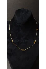Minimalist Gold-Look Necklace with Star Design
