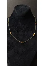 Minimalist Gold-Look Necklace with Star Design