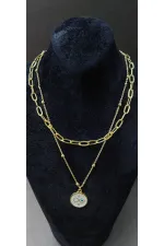 Çift Zincirli Sonsuzluk Figürlü Kadın Kolye