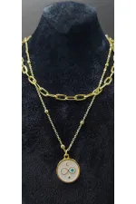 Çift Zincirli Sonsuzluk Figürlü Kadın Kolye