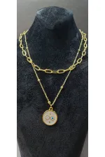 Çift Zincirli Sonsuzluk Figürlü Kadın Kolye