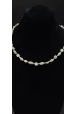 Collier pour femme avec perles imitation pierre naturelle