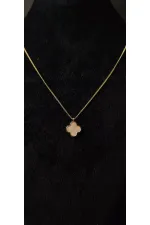 Yonca Figürlü Minimal Kadın Kolye Zincir