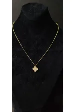 Yonca Figürlü Minimal Kadın Kolye Zincir