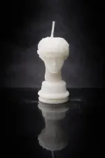 Antique Hermes Bust Amber Scented Soy Wax Candle