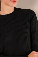 15826 Corduroy Two-Piece Set - Black