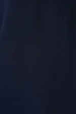 V Yaka Sıfır Kol Bluz 950 - Lacivert