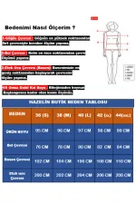 Kadın Krem Siyah Desenli Astarsız Beli Lastikli Midi Boy Etek HZL24S-BD180031