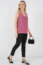 Chemisier sans manches à col en V 950 - A. Rose Rose