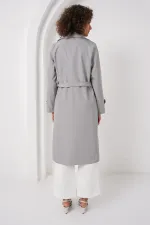Trench-coat croisé 5918 - Gris