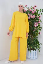 Ensemble tunique et pantalon Ayrobin 6712 - Jaune