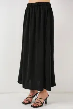 Women's Long Ayrobin Skirt 8050 - Black
