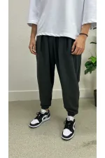 Pantalon de jogging ample fumé pour homme, taille et jambe élastiques, HZL24S-MXC8989-342