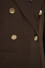 Veste blazer croisée pour femme 0722 - Marron
