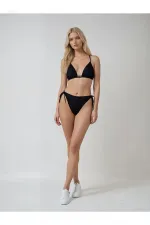 Ensemble bikini triangle noir dos nu pour femme HZL25S-LC5005