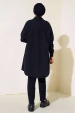 5845 Hijab Tunic - Black