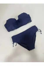 Robe tankini bleu marine à motifs floraux pour femme, modèle HZL24S-LC4009