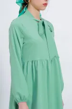 Ensemble pantalon et tunique en maille menthe pour femme (haut et bas) 6654