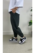 Pantalon de jogging ample fumé pour homme, taille et jambe élastiques, HZL24S-MXC8989-342