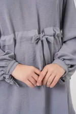 Women's Long Tunic and Pants Two-Piece Set 6719 - Grey