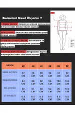 Kadın Beyaz Siyah Desenli Yüksel Bel Astarlı Büyük Beden Bikini Takımı HZL25S-LC3339