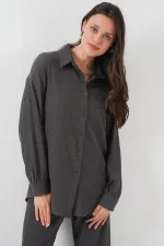 5858 Knitted Two-Piece Set - Anthracite