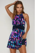 Maillot de bain short multicolore pour femme HZL26S-AR19211