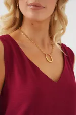 V-Neck Zero Sleeve Blouse 950 - Claret Red