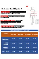 Girl Navy Blue Fuchsia Detailed 6-13 Years Sleeveless Tights Swimsuit HZL24S-AR1142