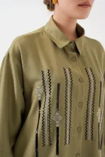 Ensemble deux pièces tunique et pantalon à motifs 6720 - Çağla