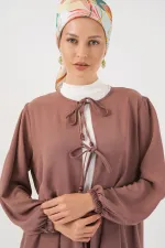 Ensemble deux pièces tunique et pantalon à lacets pour femme 6744 - Rose D.