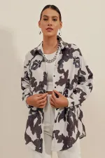 3900 Oversize Long Basic Shirt - D. Black