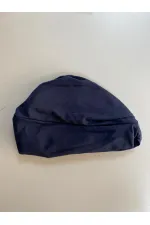 Kadın Lacivert Tasarım Dokuma Uzun Kollu Büstiyerli  Tam Tesettür Mayo HZL22S-AR15301